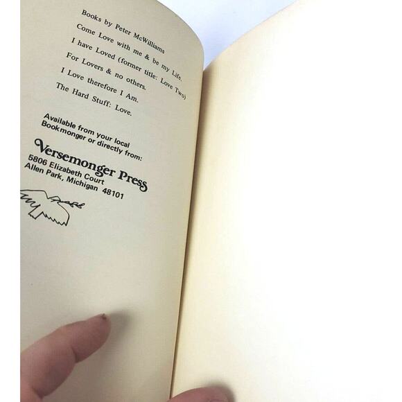 COME LOVE WITH ME AND BE MY LIFE By Peter McWilliams Eighth Printing Dec 1970 - Picture 11 of 11